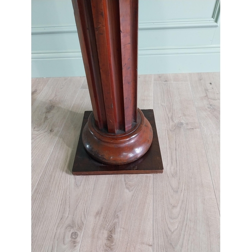 433 - Good quality mahogany jardini�re stand {107 cm H x 30 cm W x 30 cm D}.