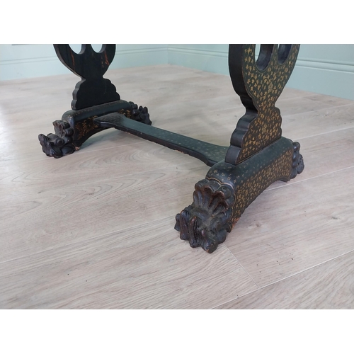 449 - 19th C. Japanese lacquered work table with fitted interior {68 cm H x 64 cm W x 44 cm D}.