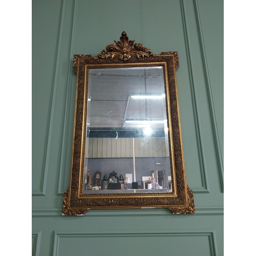 459 - Edwardian French giltwood wall mirror {133 cm H x 85 cm W}.