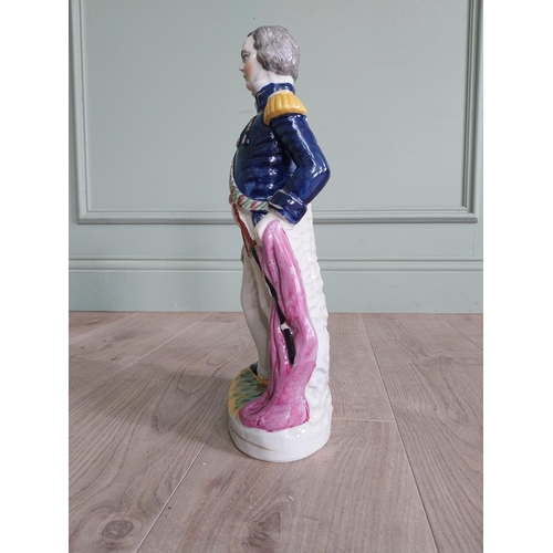 467 - 19th C. Staffordshire figure of General Napier {41 cm H x 19 cm W x 15 cm D}.