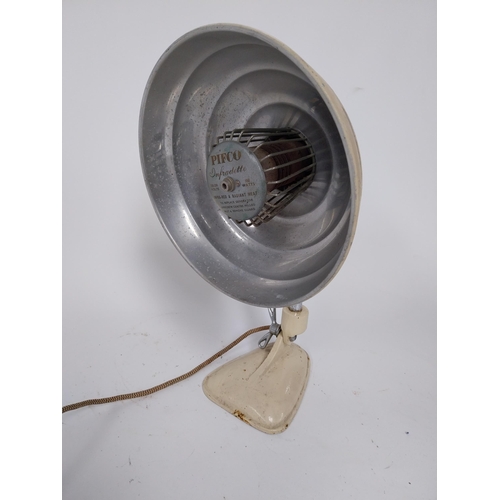 476 - 1950s Pifco infra-red and radiant heater {33 cm H x 24 cm W x 30 cm D}.