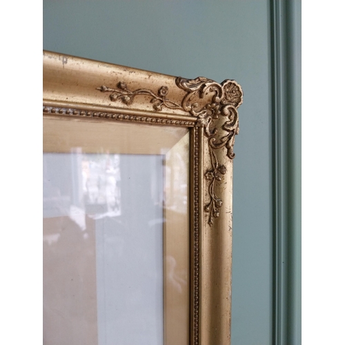 482 - 19th C. coloured print Ancient City of Carthage mounted in gilt frame {62 cm H x 77 cm W}.