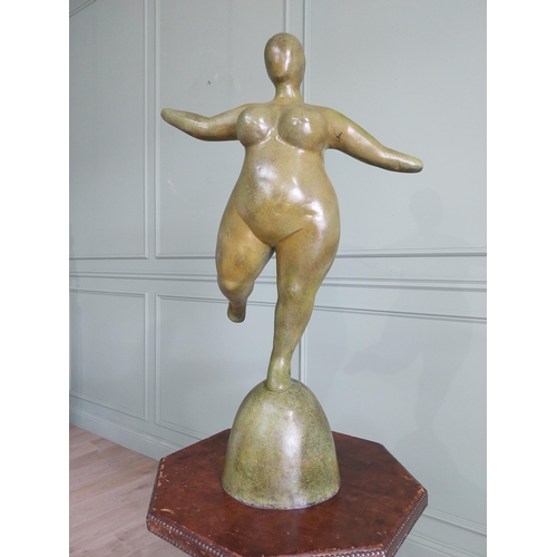 60 - Exceptional quality contemporary bronze sculpture of The Curvy Lady {110 cm H x 70 cm W x 43 cm D}.