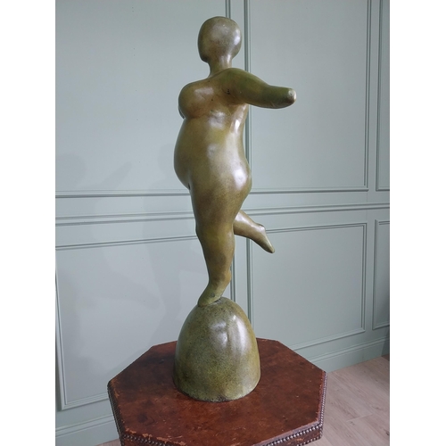 60 - Exceptional quality contemporary bronze sculpture of The Curvy Lady {110 cm H x 70 cm W x 43 cm D}.