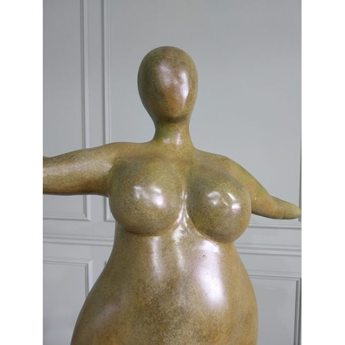 60 - Exceptional quality contemporary bronze sculpture of The Curvy Lady {110 cm H x 70 cm W x 43 cm D}.