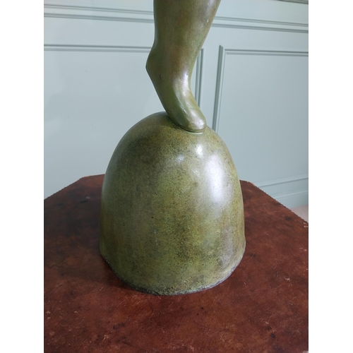 60 - Exceptional quality contemporary bronze sculpture of The Curvy Lady {110 cm H x 70 cm W x 43 cm D}.