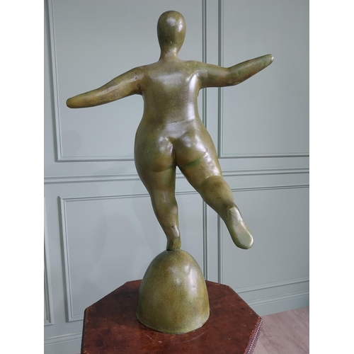 60 - Exceptional quality contemporary bronze sculpture of The Curvy Lady {110 cm H x 70 cm W x 43 cm D}.