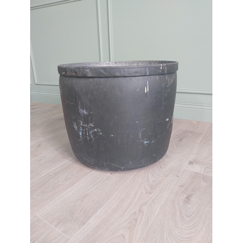 71 - Large early 20th C. copper log bucket {50 cm H x 60 cm Dia.}. U