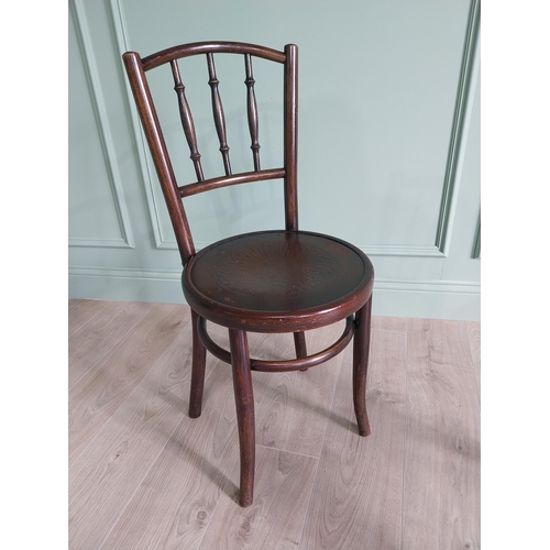 74 - Two Edwardian bentwood chairs {84 cm H x 40 cm W x 40 cm D}.