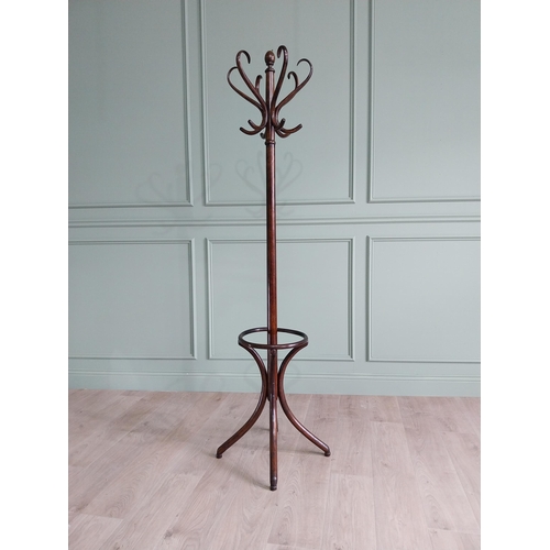 907 - Good quality bentwood hat and coat stand {195 cm H x 59 cm Dia.}.