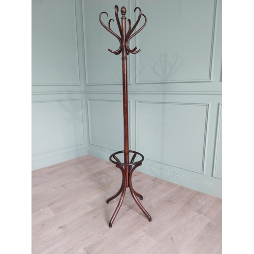 907 - Good quality bentwood hat and coat stand {195 cm H x 59 cm Dia.}.