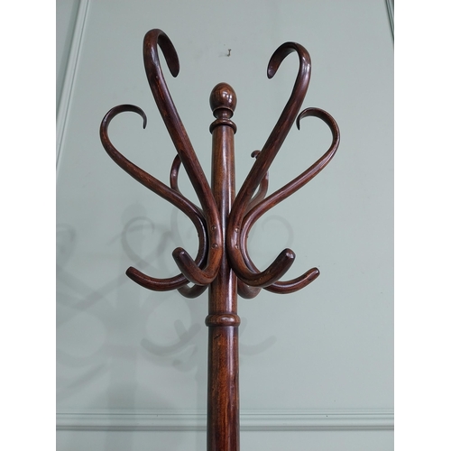 907 - Good quality bentwood hat and coat stand {195 cm H x 59 cm Dia.}.