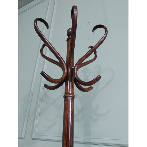 907 - Good quality bentwood hat and coat stand {195 cm H x 59 cm Dia.}.