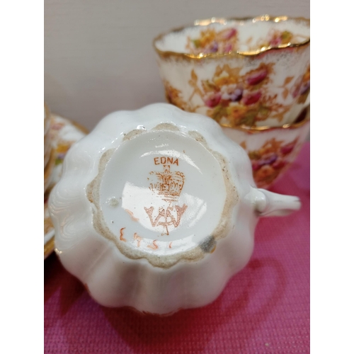 49 - Twenty piece bone china tea set (Edna) - NOT AVAILABLE TO VIEW IN PERSON