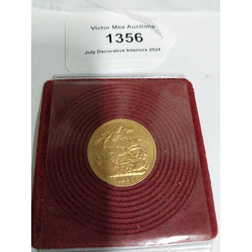 1356 - Queen Victoria English Gold Sovereign. 1886 - NOT ON SITE FOR VIEWING