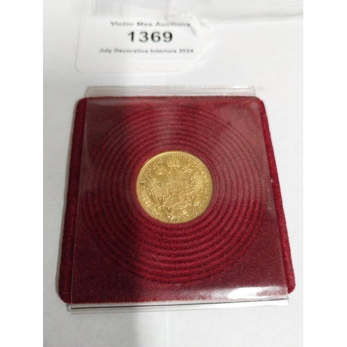 1369 - 1 Ducat Austrian Gold Coin Franz Joseph I. 1915  - NOT ON SITE FOR VIEWING