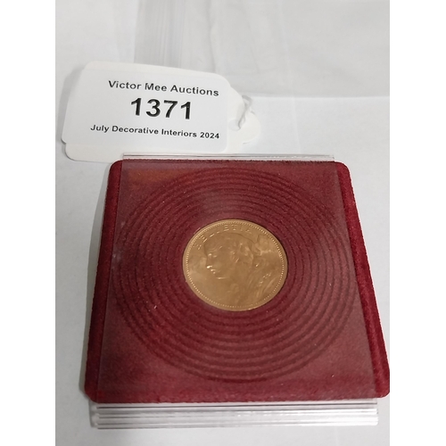 1371 - 20 Swiss Francs Gold Coin - Helvetia Vreneli. 1901 - NOT ON SITE FOR VIEWING