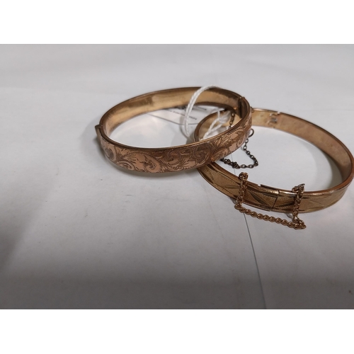 1435 - 9ct. Rolled gold ladies bracelet and 18 ct. Rolled gold ladies bracelet