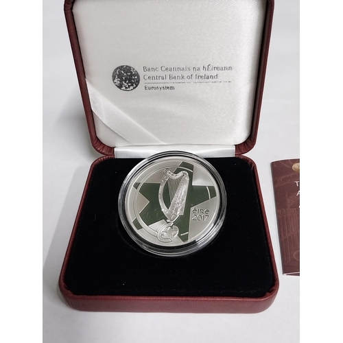 1443 - Central Bank of Ireland The Age of Iron & Glass � 10 Silver Proof Coin 2017 with Certificate of Auth... 