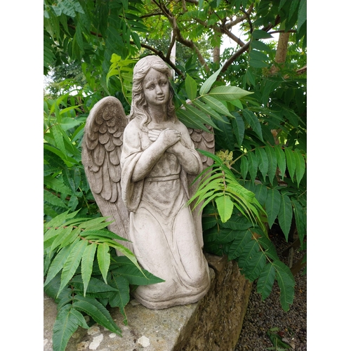 1212 - Composition statue of an Angel {58 cm H x 40 cm W x 34 cm D}.