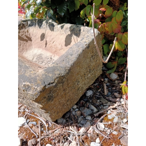 1318 - Yorkshire stone feeding trough {H 23cm x W 60cm x D 43cm }. NOT AVAILABLE TO VIEW IN PERSON