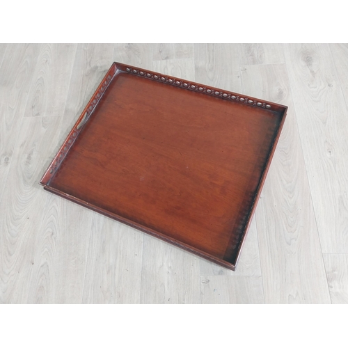 205 - Good quality mahogany butlers tray in the  Chippendale style {7 cm H x 74 cm W x 60 cm D}.