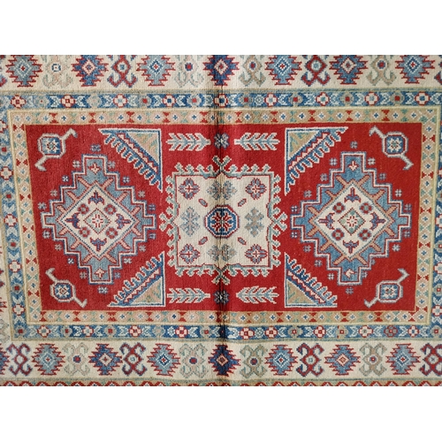 137 - Afghan Kazak carpet square {150cm H x 100cm W}