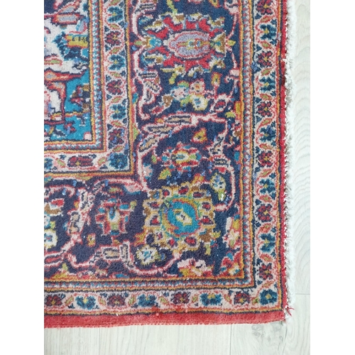 304 - Persian Kashan carpet square {215cm H x 130cm W}