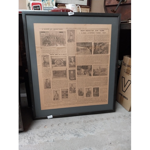 Cork Weekly Examiner newspaper June 3rd 1915 news report on World War I