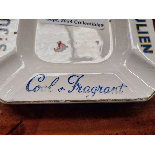 11 - Ogden's St Julien ceramic advertising ashtray. { 14cm W x 14 cm D}.