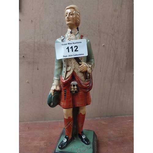 112 - Drambuie rubberoid advertising figure. {34 cm H x 11 cm W x 11 cm D}.