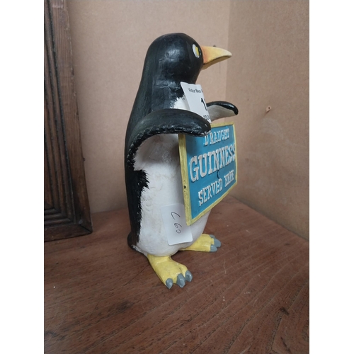 12 - Guinness advertising model of Penguin. {22 cm H x 16 cm W x 9 cm D}.