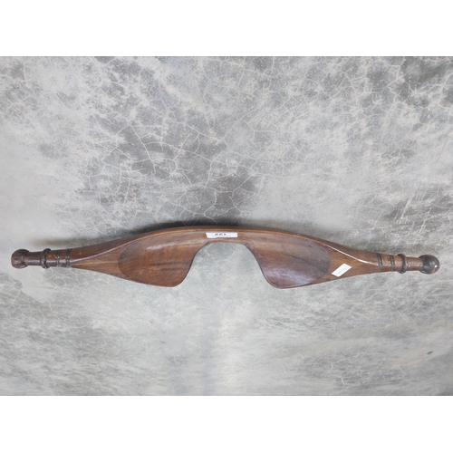 122 - 19th C. wooden yoke. {17 cm H x 88 cm W}.