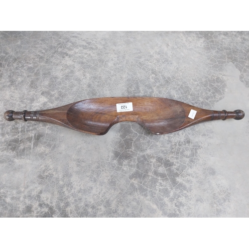 122 - 19th C. wooden yoke. {17 cm H x 88 cm W}.