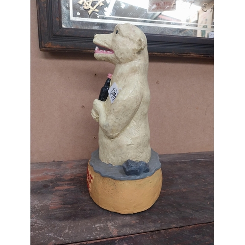 1261 - My Goodness My Guinness composition bear advertising figure. {25 cm H x 20 cm W}.