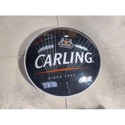 1266 - Carling since 1840 perspex light up sign. {74 cm H Diam.}.