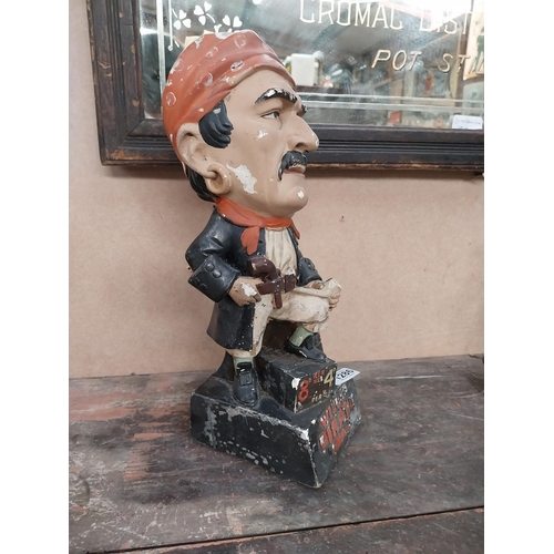 1286 - Wills Pirate Shag Cigarettes plaster advertising figure. {48 cm h x 12 cm W x 14 cm D}.