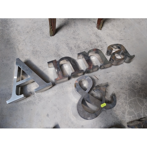 1295 - Selection of Shop letters -  Anna and Sonya's  {20 cm H x to 10 cm H}.