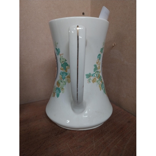 13 - Bass and Co Pale Ale Wade ceramic water Jug. {17 cm H x 13 cm Diam.}.