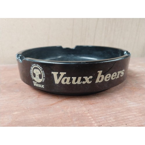 131 - Vaux Beers ashtray {4 cm H x 20 cm Dia} and The Original Mackesons advertising ashtray {2 cm H x 15 ... 