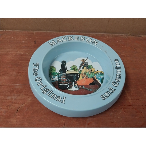 131 - Vaux Beers ashtray {4 cm H x 20 cm Dia} and The Original Mackesons advertising ashtray {2 cm H x 15 ... 