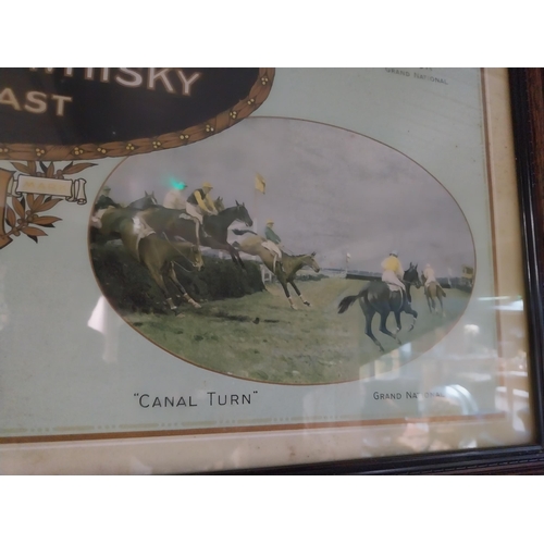 1334 - Mitchell's Old Irish Whisky Belfast showcard in original stamped frame. {61 cm H x 87 cm W}.