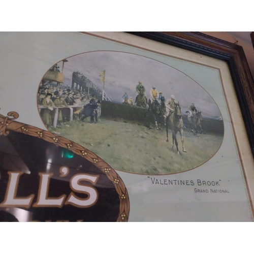 1334 - Mitchell's Old Irish Whisky Belfast showcard in original stamped frame. {61 cm H x 87 cm W}.