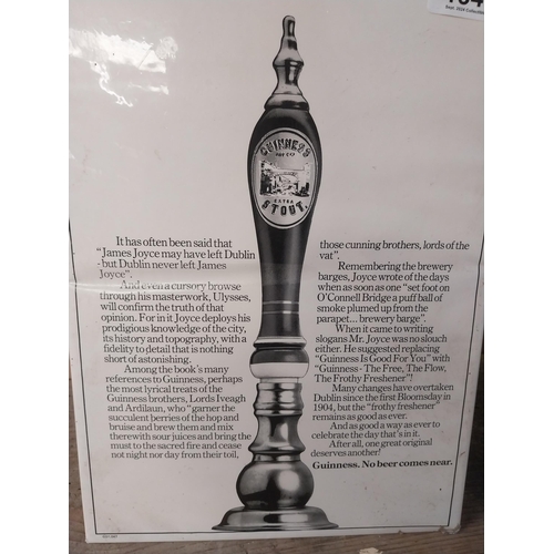 1341 - James's Choice Guinness No Beer comes near celluloid advertising counter showcard. {52 cm H x 41 cm ... 