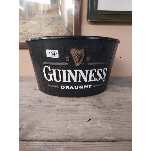 1344 - Guinness Ice Bucket with six Guinness glasses and three shot glasses in original boxes. {18 cm H x 3... 