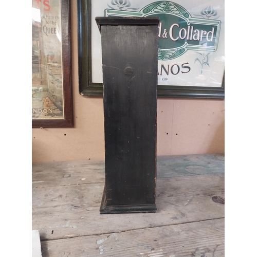 1347 - Early 1900's J and J Colman's Mustard wall display cabinet. {48 cm H x 39 cm W x 15 cm W}.