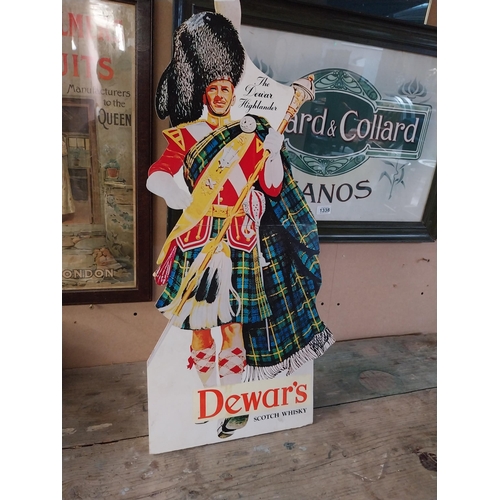 1348 - The Dewar Highlander Dewar's Whiskey counter showcard. {76 cm H x 36 cm W}.