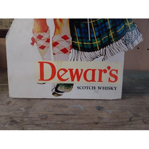 1348 - The Dewar Highlander Dewar's Whiskey counter showcard. {76 cm H x 36 cm W}.