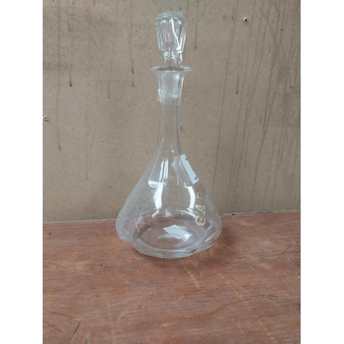 156 - Carstairs Rye Whiskey glass decanter. {35 cm H x 12 cm Diam.}.