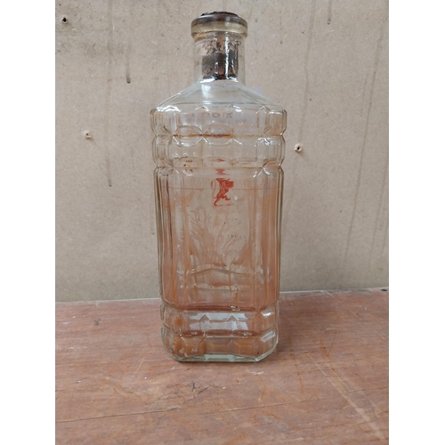 161 - Andrew A Watt & Co etched advertising decanter {21 cm H}.